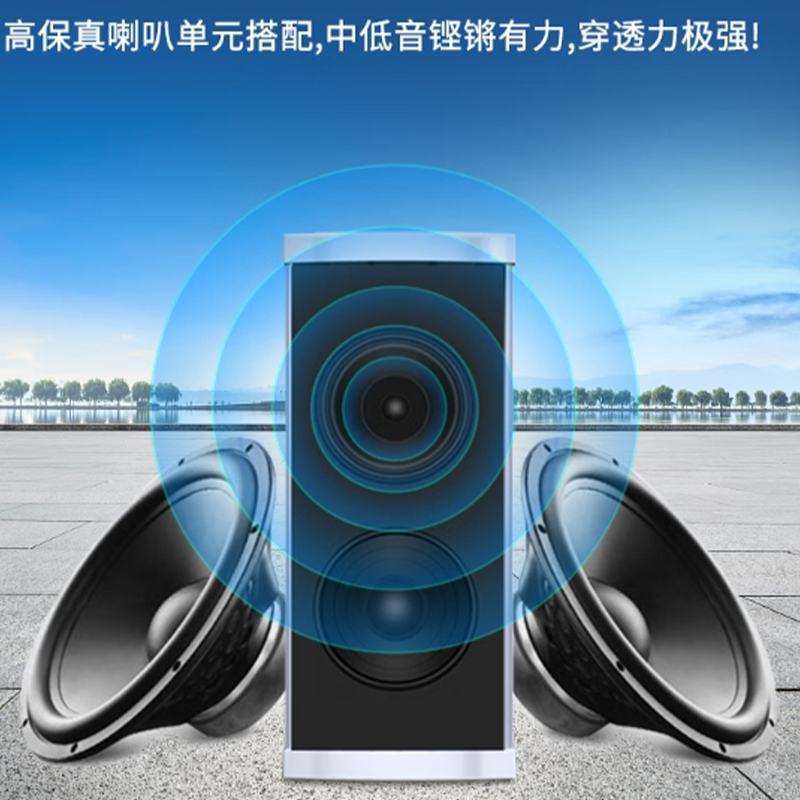 天地伟业 音响室外防水音柱音箱120W TC-C12002高清大图