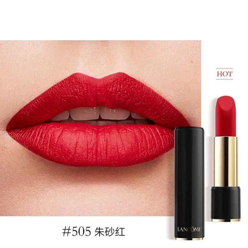 法国lanc08me兰蔻新菁纯丝绒雾面唇膏50534克视频