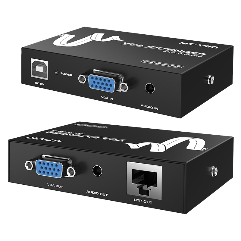 迈拓维矩MT-50T 网线转vga延长器50米网口rj45网络延伸传输信号放大器