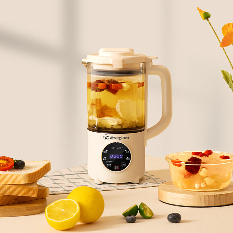 西屋(westinghouse)迷你破壁机多功能加热预约免过滤豆浆机料理机榨汁