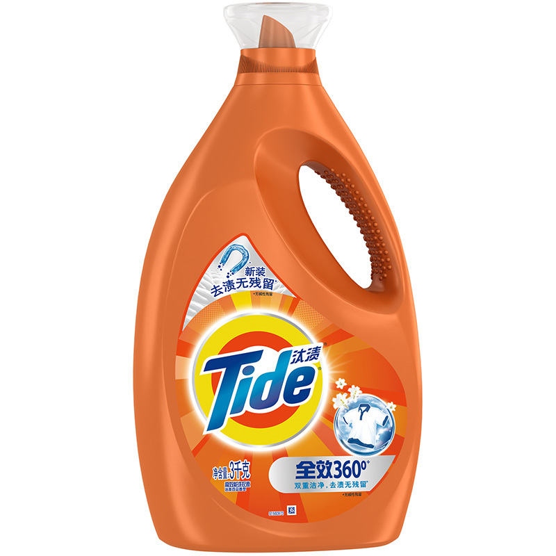 汰渍(Tide) 全效360度洗衣液(洁雅百合)3kg/瓶