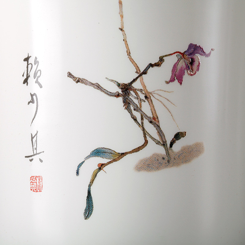 恒福(TEA MiLL) 茶具 马克杯个人杯办公室白瓷陶瓷茶杯茶隔过滤茶叶 送礼 石斛花 其他高清大图