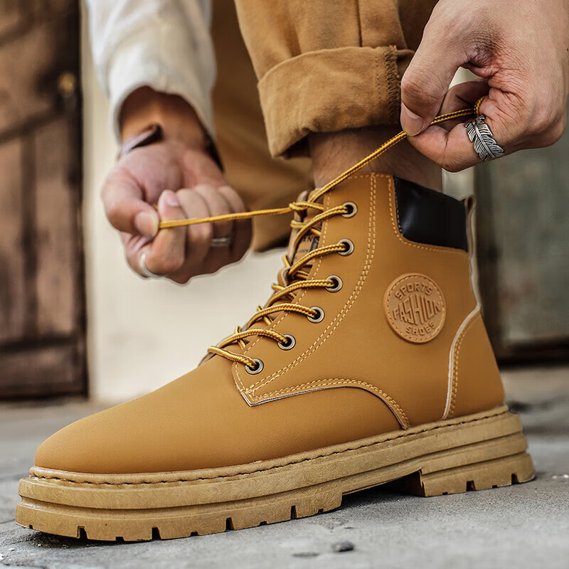 oyy2023新款男靴马丁靴2023秋冬新款男士休闲鞋