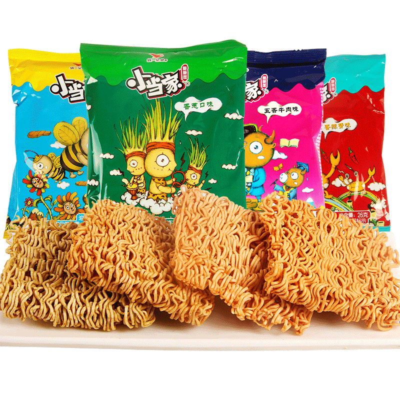 统一小当家干脆面整箱袋装80后怀旧零食速食食品掌心脆干吃方便面香葱