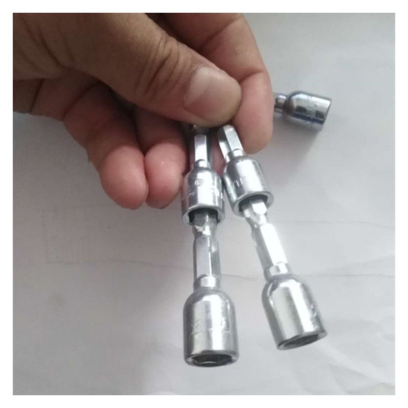 m8外六角钻尾螺丝套筒强磁套头自攻丝带磁批头48m55m63