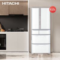 日立(HITACHI) 615升多门风冷变频冰箱 黑科技真空休眠保鲜 铂金触媒保鲜 R-SF650KC 日本原装进口