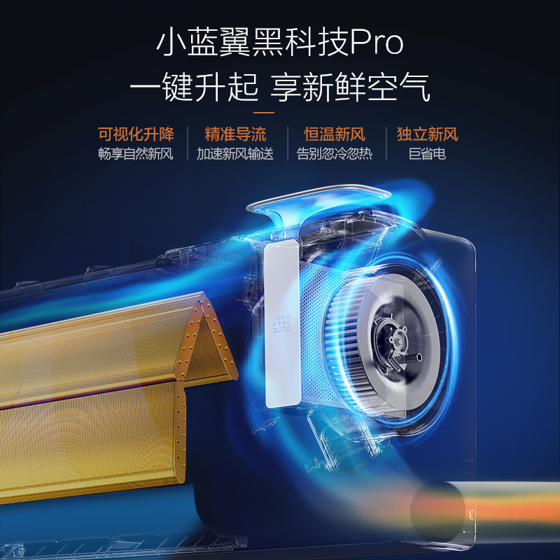 TCL新风空调 1.5匹 新一级变频 离线语音控制 30㎥/h大新风量 小蓝翼P7 KFR-35GW/YP7Cb+B1