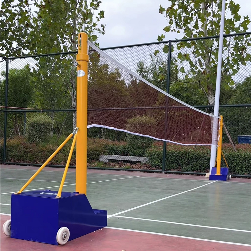 闪电客羽毛球网架排球网柱标准专业比赛网杆移动网球柱移动式气排球