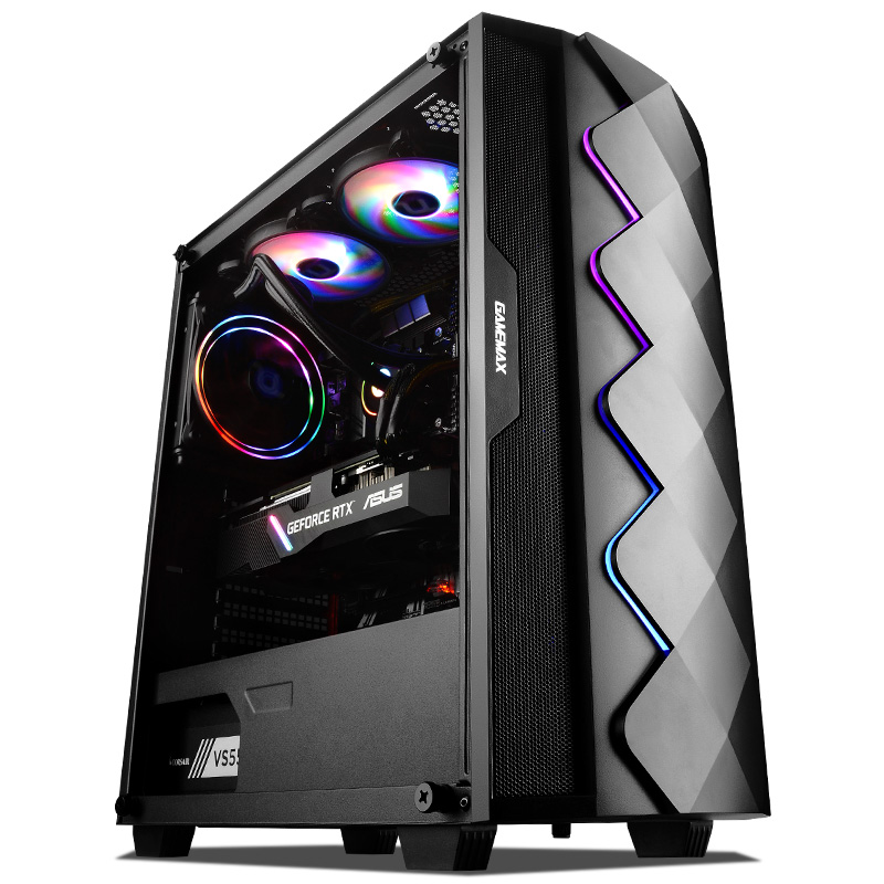 宁美国度电脑主机i7 10700K/RTX2070Super高配水冷电竞游戏台式DIY电脑组装机兼容机整机