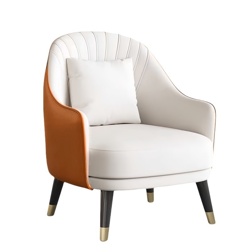 蕃蒂沙发椅橙色个高清大图