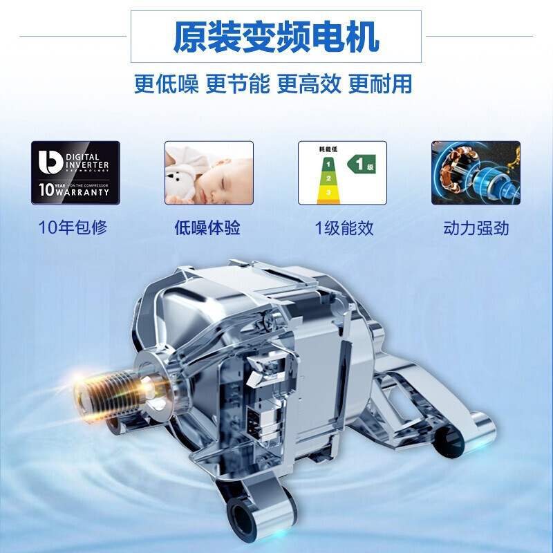 三星(SAMSUNG)10公斤滚筒洗衣机洗烘一体蒸汽除菌WD1WN64FTAX/SC