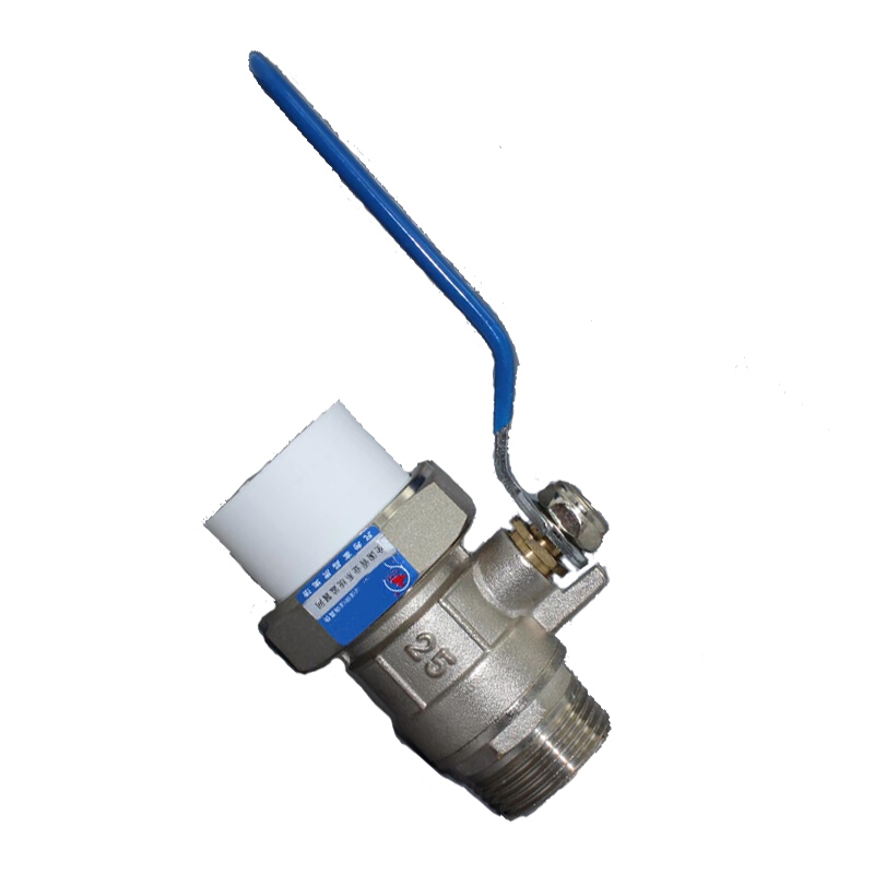 尧字 远大 PPR铜球阀(外丝单头式) Q31F-16T 外丝球阀 DN20 1个高清大图