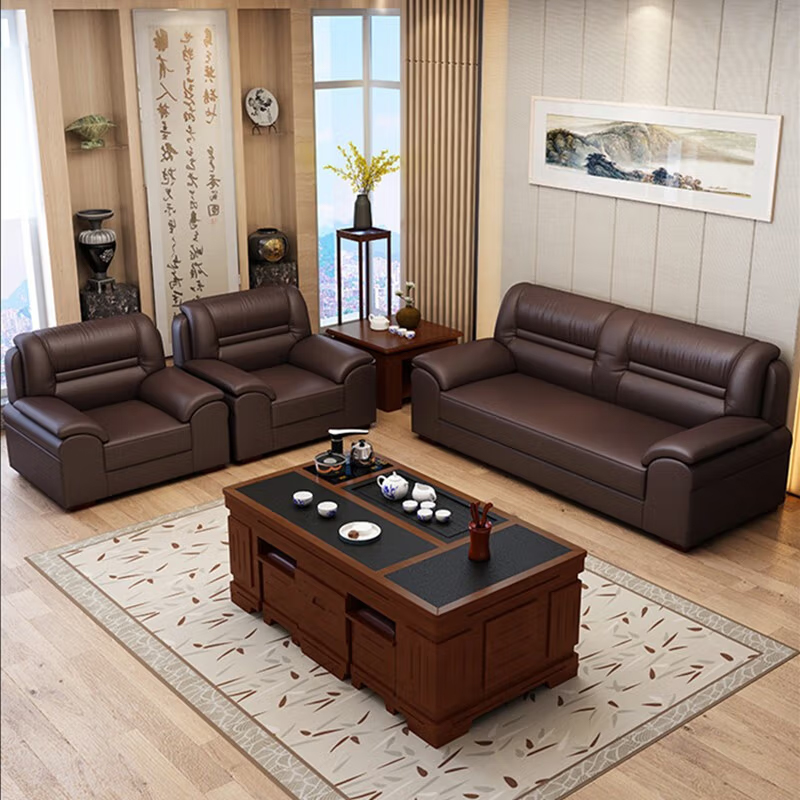 臻远 ZY5110336 办公沙发商务沙发会客办公沙发 西皮单人位高清大图