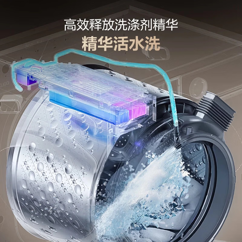 海信(Hisense)滚筒洗衣机全自动洗烘套装12KG洗+12公斤热泵烘干机精华活水洗WF120E5S+DH120E5S高清大图