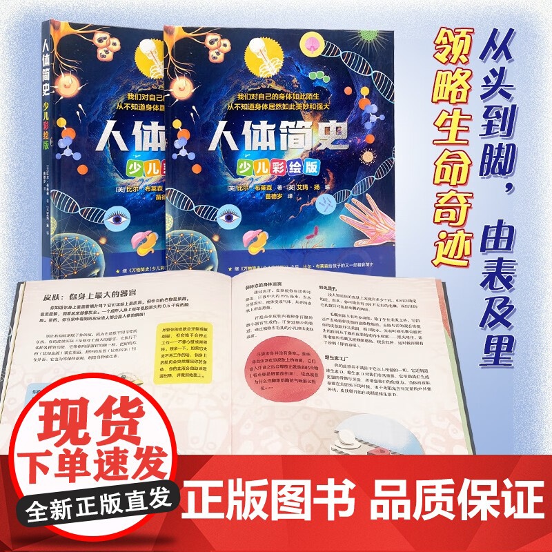 人体简史 7-14岁 比尔·布莱森 著 科普百科高清大图