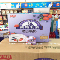 光明莫斯利安甄选果粒系列双果粒酸奶195gX10盒新品多省包邮 橙 莓5+5拼箱