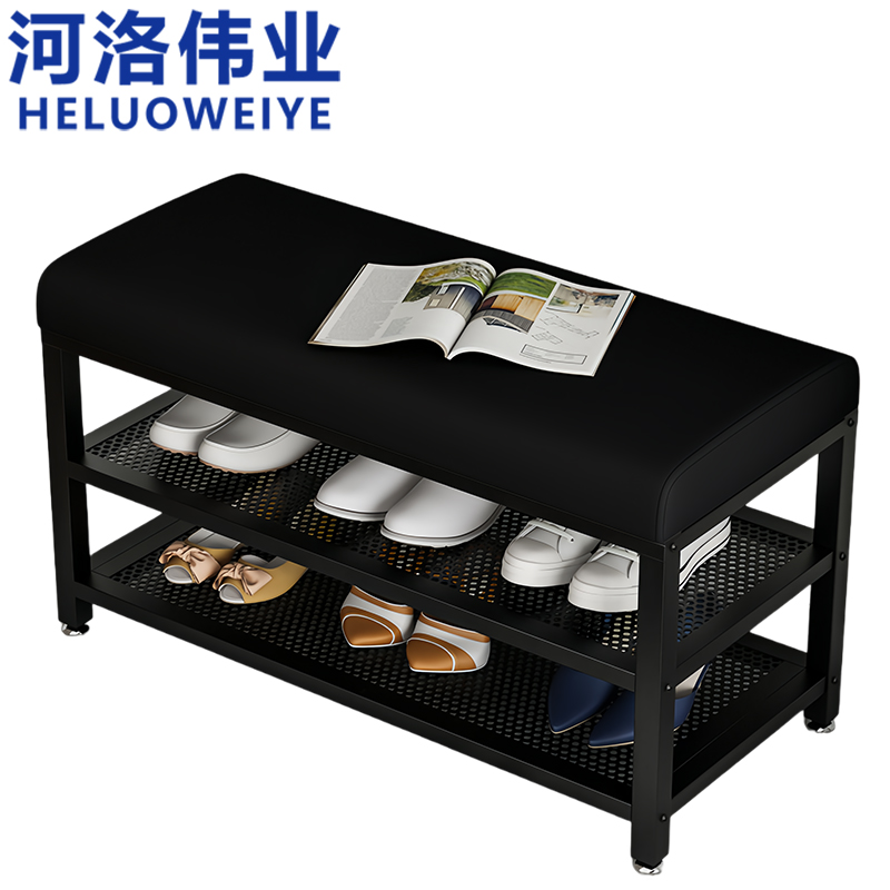 河洛伟业 换鞋凳 50cm高清大图