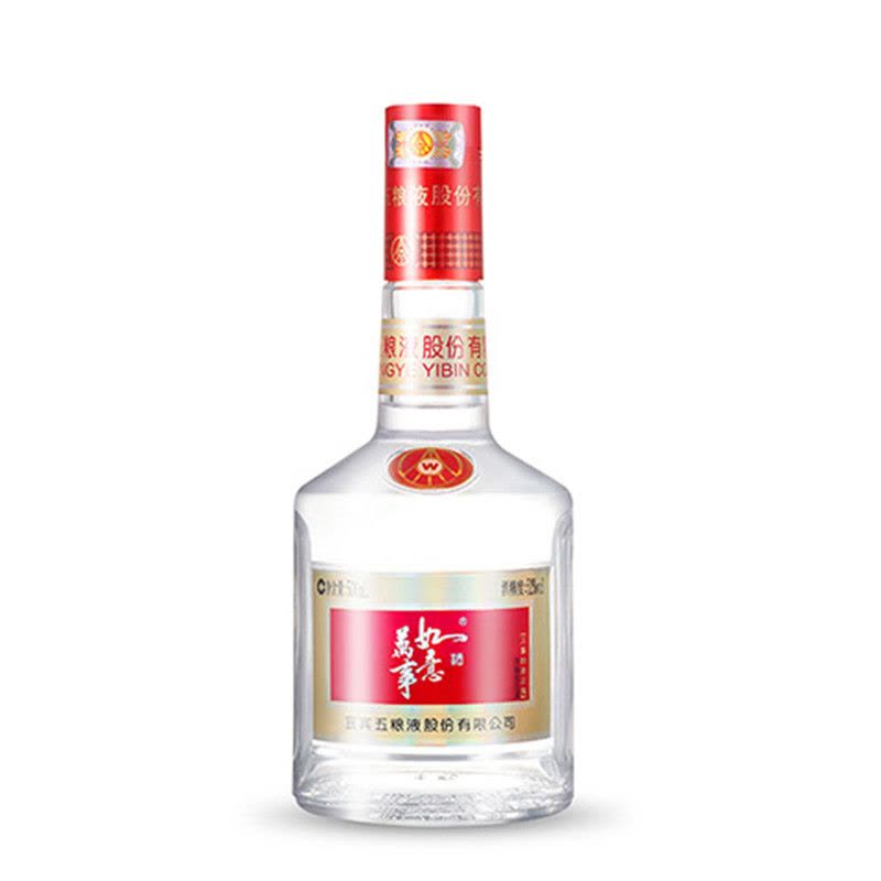 萬事如意　五粮液 五粮液股份万事如意淡雅52度浓香型白酒500mL*6 整箱装【价格图片品牌
