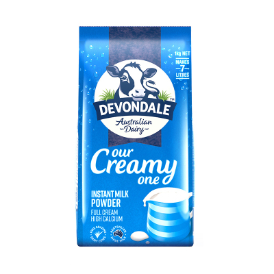 澳洲进口DEVONDALE德运高钙全脂速溶奶粉 1000g 1袋装 儿童学生青少年成人孕妇中老年补钙 澳大利亚进口