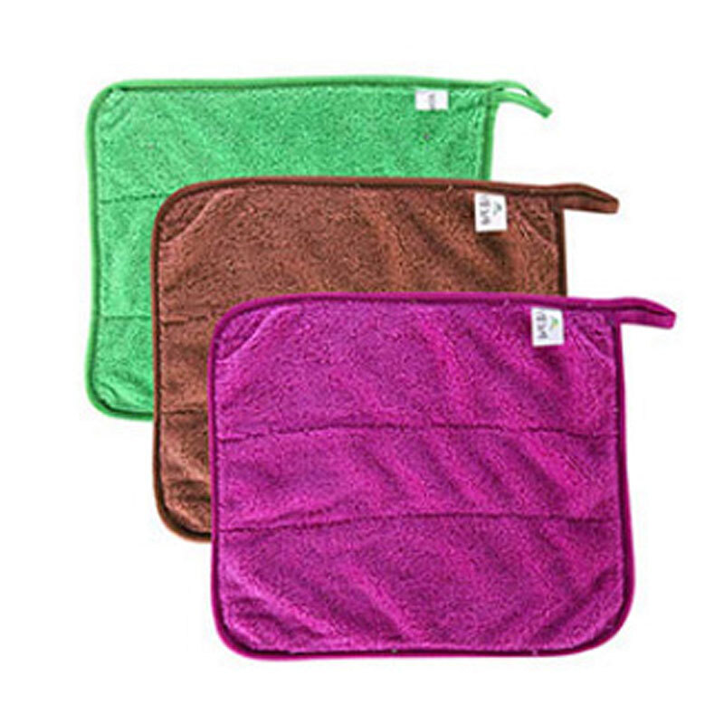 敏胤 功能珊瑚绒清洁巾3条/包 M253 混色 10条/件高清大图