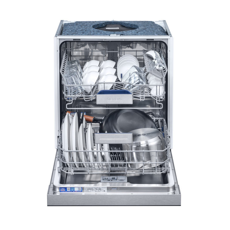 西门子12套 SJ456S26JC 下嵌式 晶蕾烘干技术 高温除菌 家居互联蒸饭柜高清大图