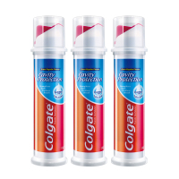 高露洁(Colgate)卓效防蛀直立式牙膏套装(130g*3支)