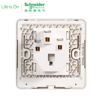 施耐德电气 （Schneider Electric）三孔插座空调电源墙壁开关 电源插座 16A 绎尚镜瓷白