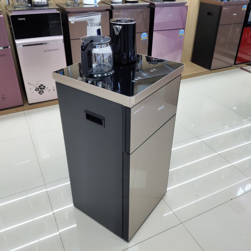 Peves/奔腾饮水机-BT8603 金色双层立式家用全自动包胶壶新款多功能茶吧机