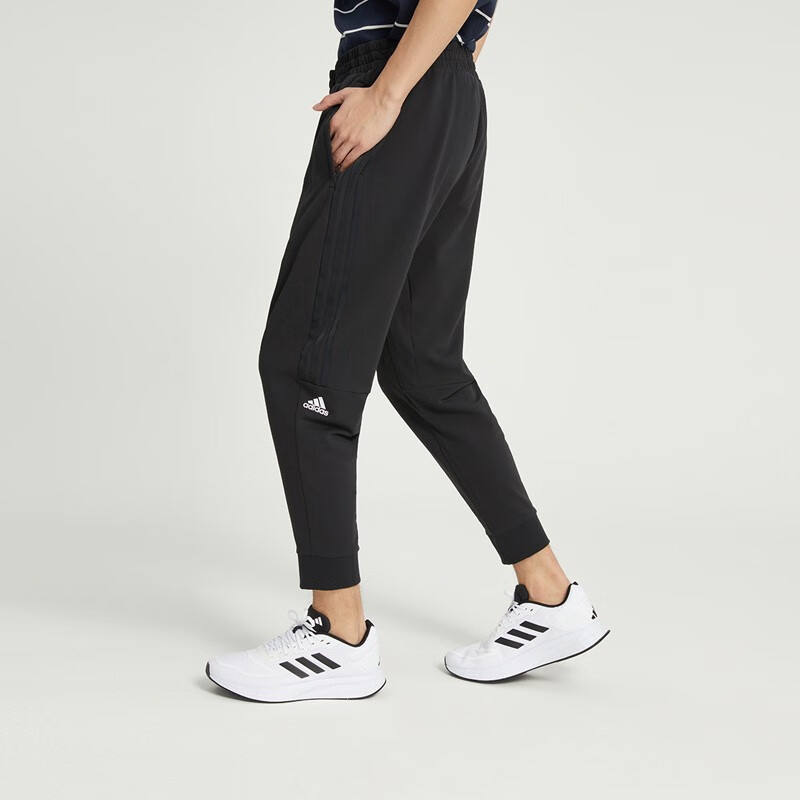 阿迪达斯 (adidas)男子FI MH KN PT针织长裤 IA8181 黑色/白
