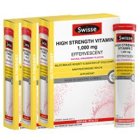 [3盒装]香港直邮 澳大利亚 Swisse 维生素C泡腾片 60粒 补充维生素C增强抵X抗力