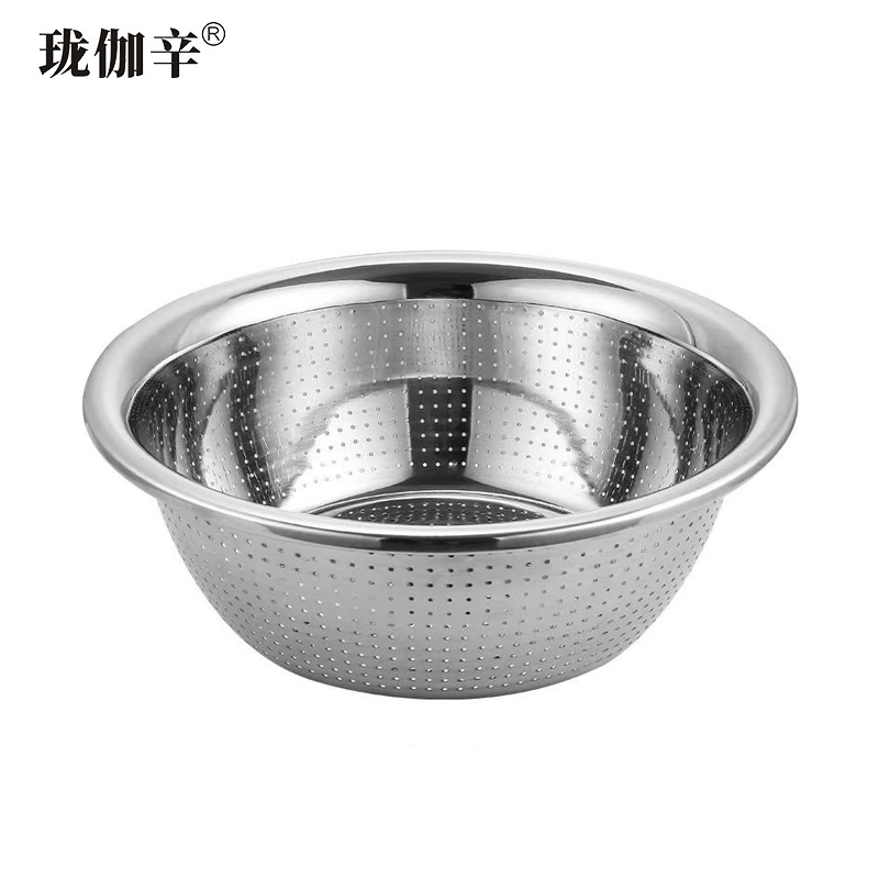 珑伽辛 加厚不锈钢漏盆洗菜盆 30cm/个高清大图