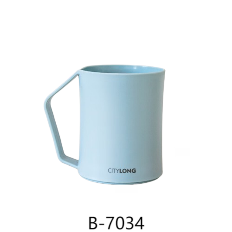 禧天龙(Citylong) B-7034青竹口杯2个装(青蓝)家用口杯卫生间牙杯洗漱杯牙缸儿童刷牙杯子