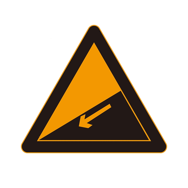 标志牌道路指示牌古达三角圆形限速限高指示牌反光导向标牌下陡坡参数