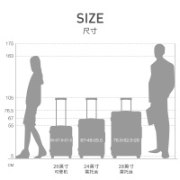 90分小米行李箱拉杆箱拜尔PC轻音万向轮密码箱大容量登机箱旅行箱拉杆箱20寸24寸28寸