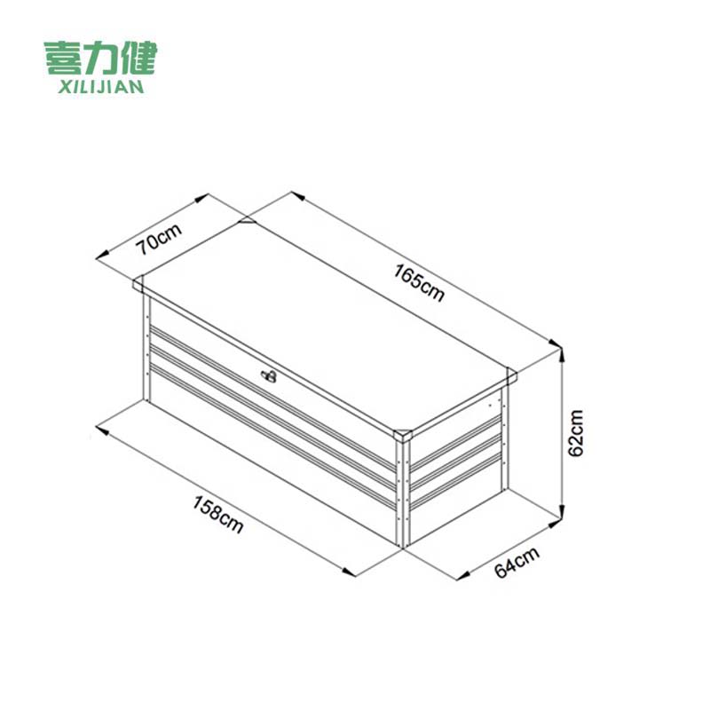 喜力健 工具收纳箱 鲸鱼灰大号 个高清大图