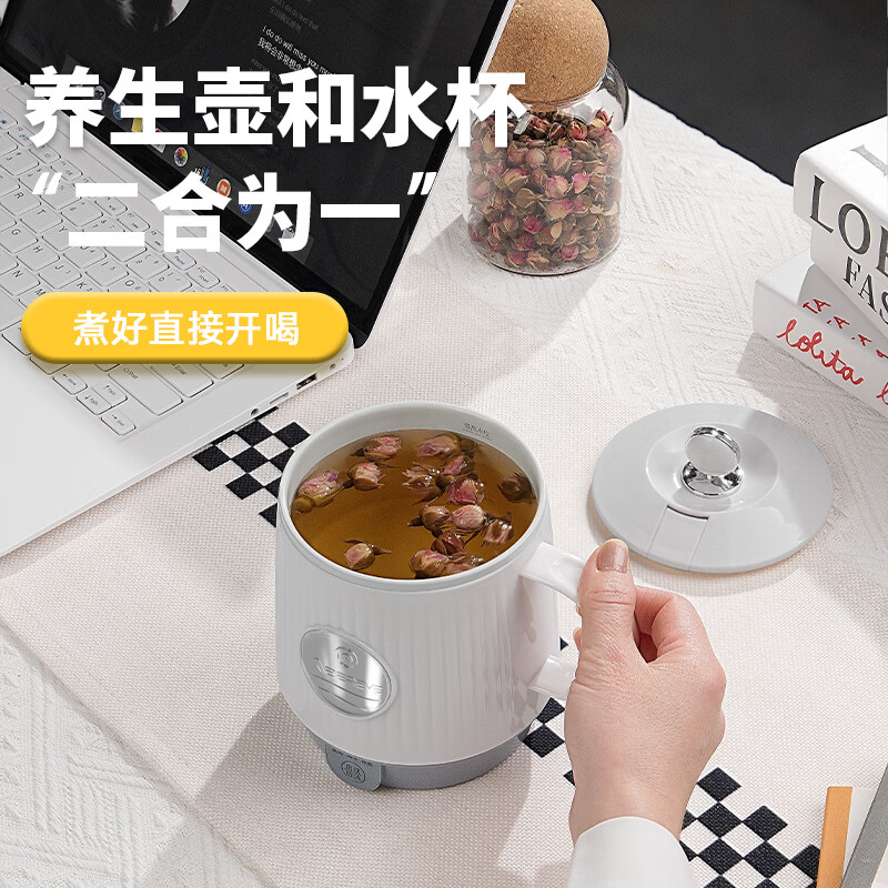 艾贝丽 养生杯ABL-YS51复古白500ml高清大图