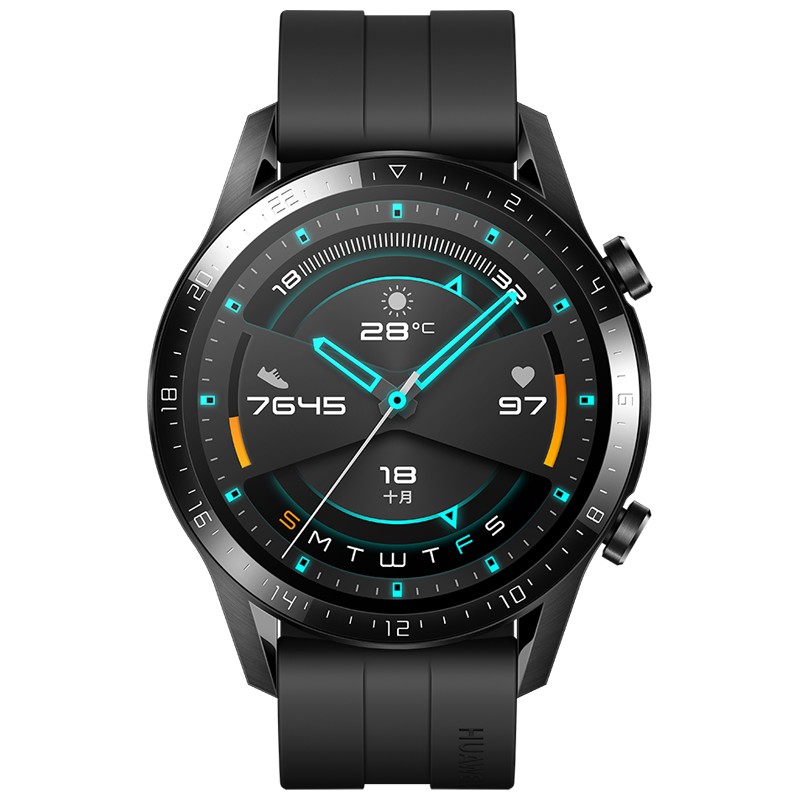 华为手表WATCH-GT2(46mm)运动版曜石黑