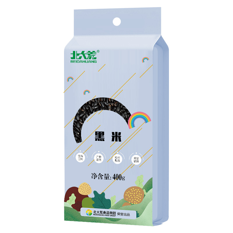 北大荒黑米400g原色原香真空锁鲜新鲜纯正自然清香xbH9705