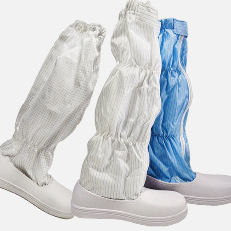 好亚通hoyato洁净鞋长筒鞋无尘高筒鞋spu底工作劳保鞋a2112蓝色网格35