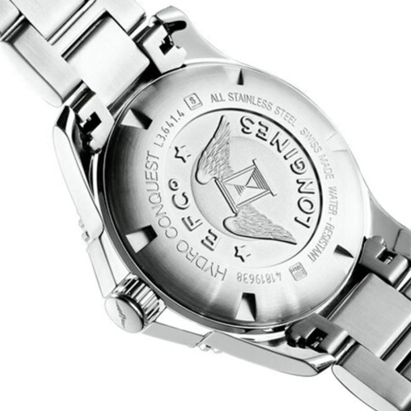 LONGINES 浪琴康卡斯潜水系列钢带男士机械表 L3.741.4.56.6