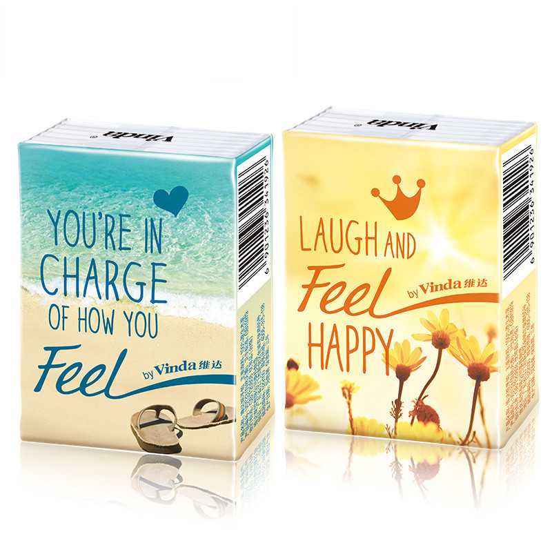 维达(Vinda) 手帕纸 Feel系列四层手帕纸*24包(自然无香)