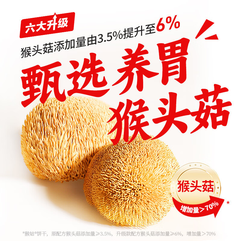 江中食疗江中猴姑苏打饼干 720g(30包)15天装 咸味 营养早餐猴头菇饼干点心休闲零食高清大图