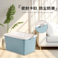 苏宁宜品 SNYP-SNX183 中号蓝色 防潮收纳箱玩具储物箱加厚衣柜整理箱