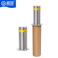 启功全自动升降柱6mm不锈钢电动液压防撞柱阻车器