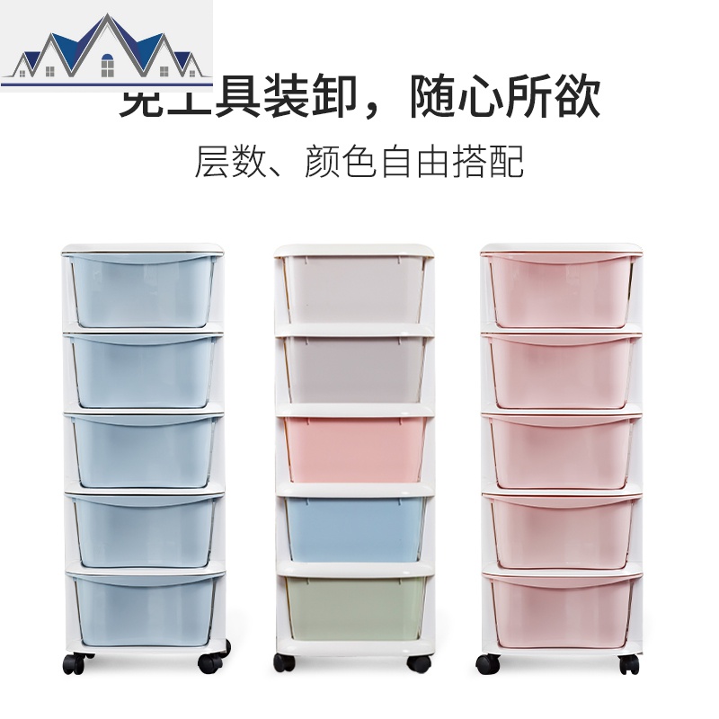 加厚塑料收纳箱抽屉式衣服储物柜婴儿童衣柜收纳柜子整理柜收纳盒 三维工匠高清大图