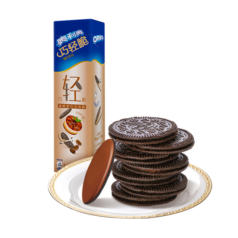 亿滋奥利奥(OREO) 夹心饼干 零食 巧轻脆薄片浓情提拉米苏味95g