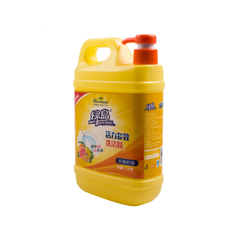 GreenIsiand 绿岛活力多效 洗洁精/1.3kg(西柚柠檬)