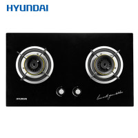 韩国现代(HYUNDAI)燃气灶JZY/T-700 嵌入式台式两用 煤气灶具灶台 防爆钢化玻璃双灶 天然气/液化气