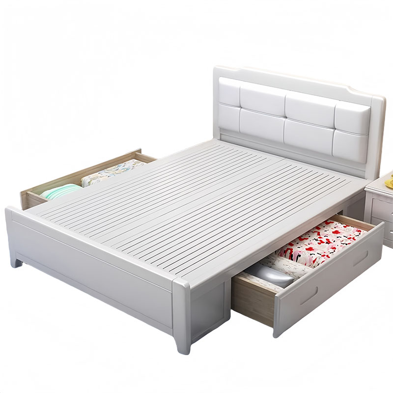 芙瑞塔实木床 1.8米张高清大图