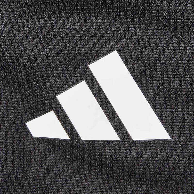 阿迪达斯 (adidas)短裤男 2023夏季新款跑步裤舒适透气运动裤休闲五分裤训练男裤 HR8726 黑色